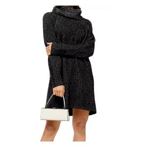 🆕 TOPSHOP SWEATER DRESS TUNIC GRAY XS 0-2 - NWOT